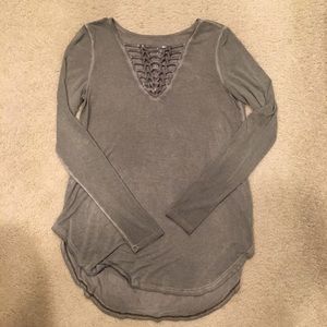 American Eagle- Army Green Long Sleeve